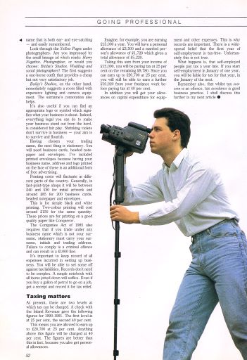 A man using a monopod, Camcorder user magazine