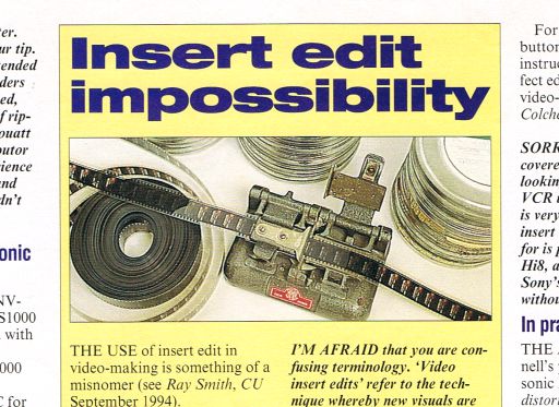 A 35mm film splicer illustrates a letters page