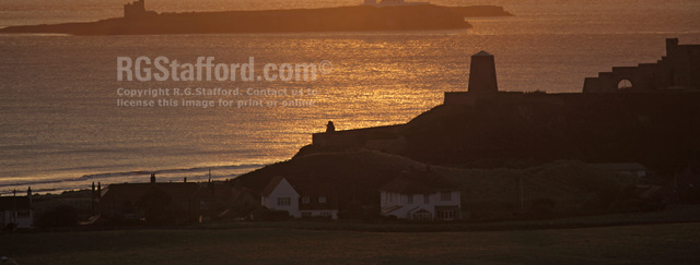 Farne Islands seen from Bamburgh